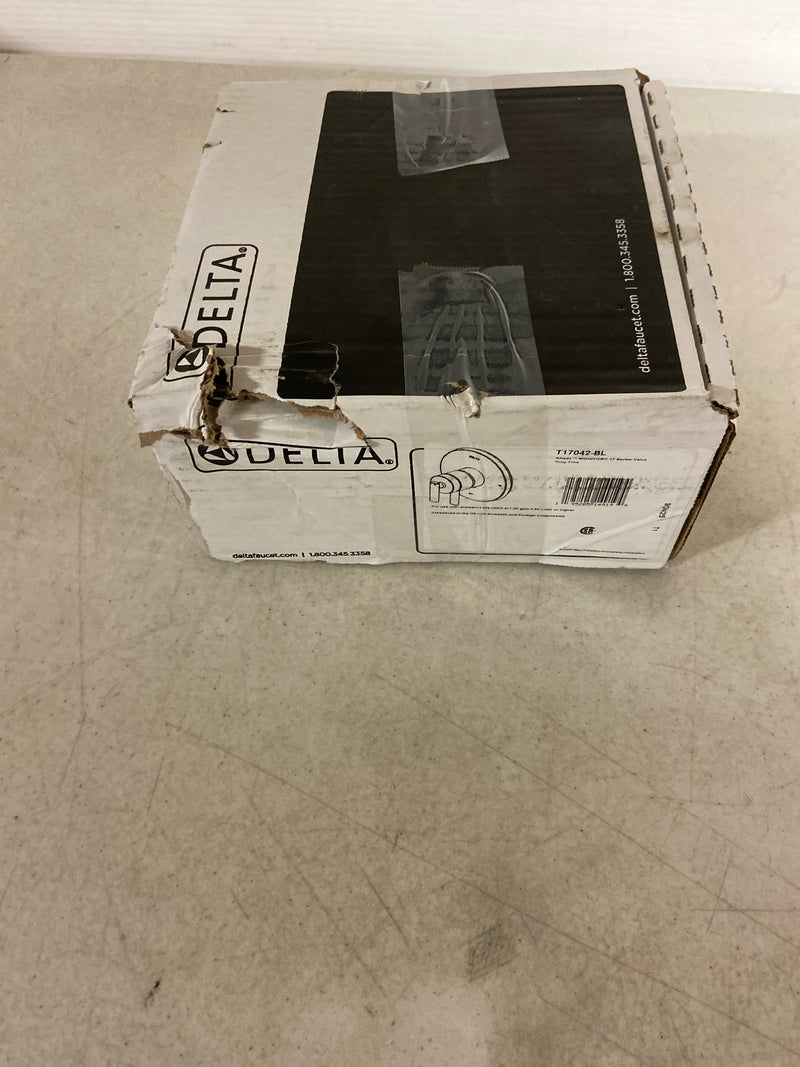 Delta T17042-BL Altado Monitor 17 Series Dual Function Pressure Balanced Valve Trim Only with Integrated Volume Control - Less Rough-In Valve - Matte Black