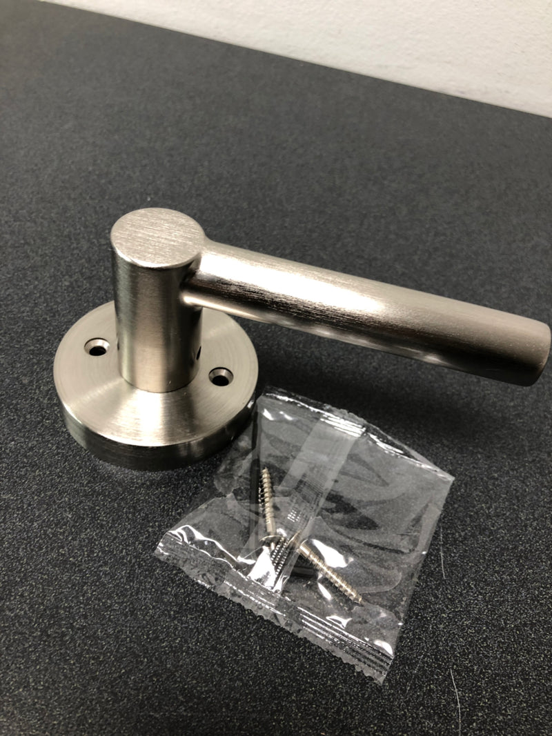 Miseno MLK5012SN Elkton Round Rod Non-Turning One-Sided Door Lever - Satin Nickel