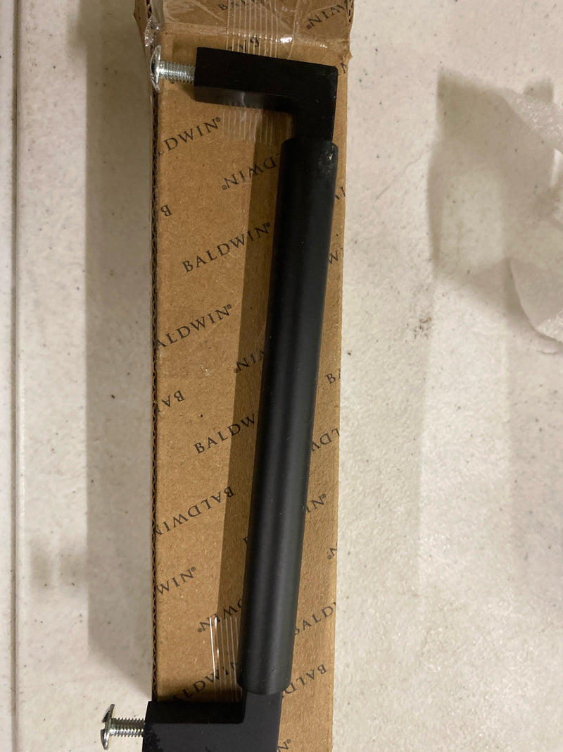 Baldwin 4432190BIN Gramercy 6 Inch Center to Center Handle Cabinet Pull from the Estate Collection - Satin Black