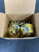 Kwikset 660 Series 2-1/2 x 27/32 in. Deadbolt Lock in Polished Brass