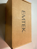 Emtek 5607US19 5 Inch Long Stretto Rectangular Privacy Sideplate Entry Set from the Brass Modern Collection - Flat Black