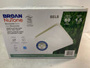 Broan BEL8 Roomside 80 CFM 1.5 Sone Ceiling Mounted Energy Star Certified Bath Fan with CleanCover and SlideClip Grille Technology - White