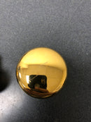 Baldwin 5015031FD 5015 Non-Turning Two-Sided Dummy Door Knob Set with 5048 Rose from the Estate Collection - Non-Lacquered Brass