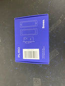 Linnea PL160S-ST-PR-SBL 304 Grade Stainless Steel Square Privacy Pocket Door Lock with Straight Pull - Satin Black