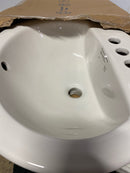 PROFLO 19" Self Rimming Oval Bathroom Sink