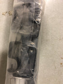Rod desyne 100-17-662-D 66 in. - 120 in. Telescoping 1 in. Double Curtain Rod Kit in Black with Selma Finial