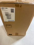 Kichler 49831WH Beacon Square 1-Light White Outdoor Hardwired Wall Lantern Sconce with No Bulbs Included (1-Pack)