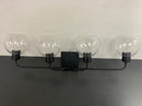 Capital Lighting 120041MB-426 Tanner 4 Light 34" Wide Bathroom Vanity Light - Matte Black