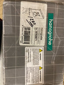 Hansgrohe 15763671 ShowerSelect Square Thermostatic Valve Trim with On/Off Select Push Button for 2 Distinct Functions - Less Rough In - Matte Black