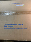 Justice Design Group ACR-9523-OPAL Acryluxe 3 Light 18"W Flush - Nickel