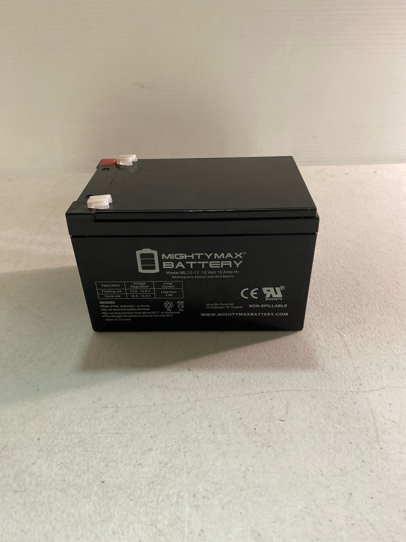 Mighty max battery MAX3571365 12-Volt 12Ah Replacement Battery for APC Back-UPS ES 750 BB BE750BB