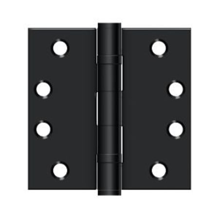 Deltana Commercial Style 4" X 4" Square Corner Ball Bearing Mortise Hinge - Set of (2)