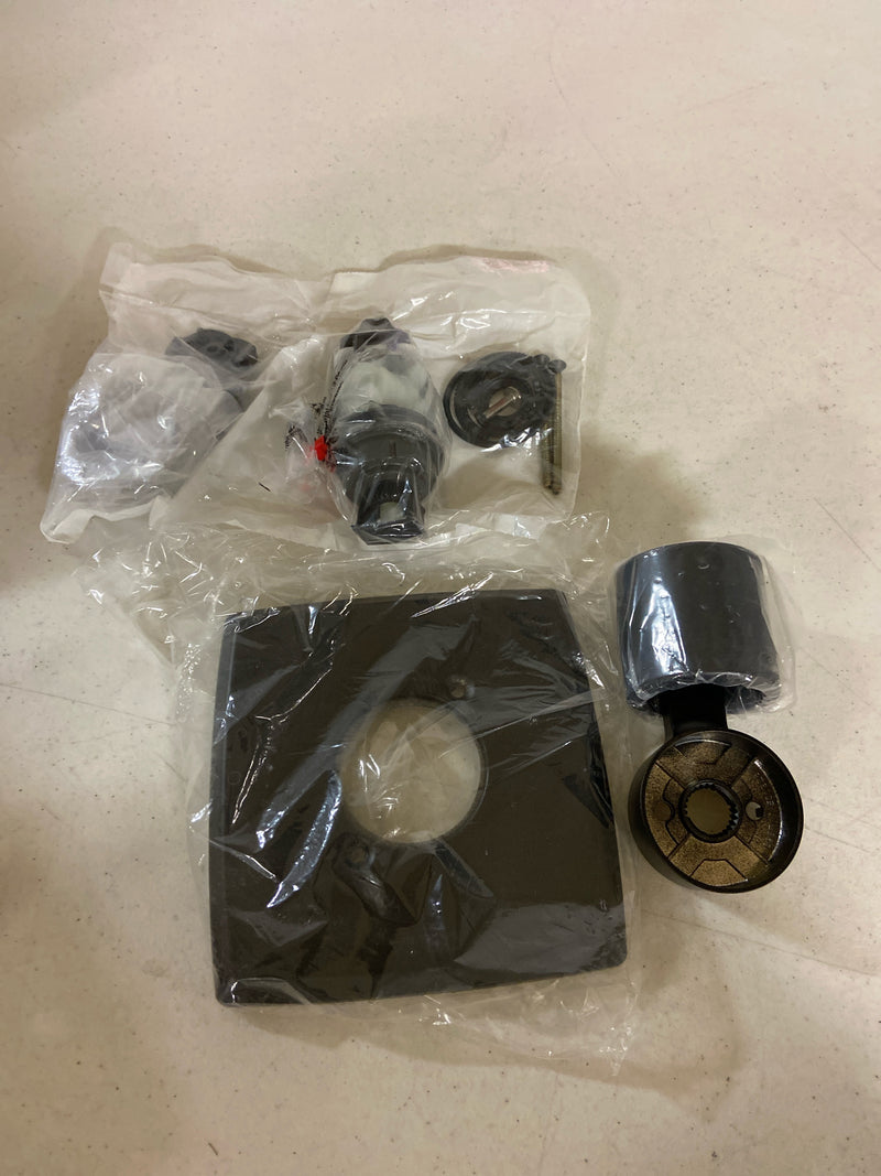 Delta T17064-BL Ashlyn 1-Handle Wall Mount Valve Faucet Trim Kit in Matte Black (Valve Not Included)