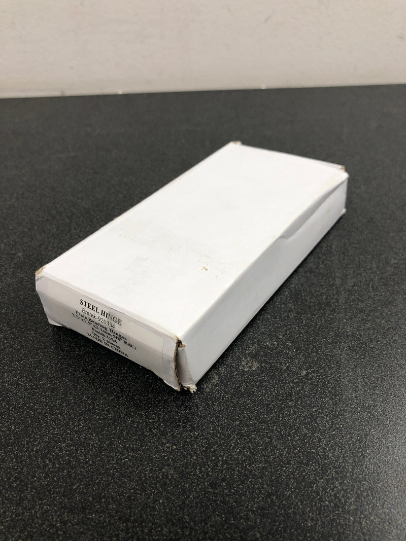 Emtek 92033US7 3-1/2" x 3-1/2" Plated Steel Heavy Duty 5/8" Radius Round Corner Plain Bearing Hinges - Pair - French Antique