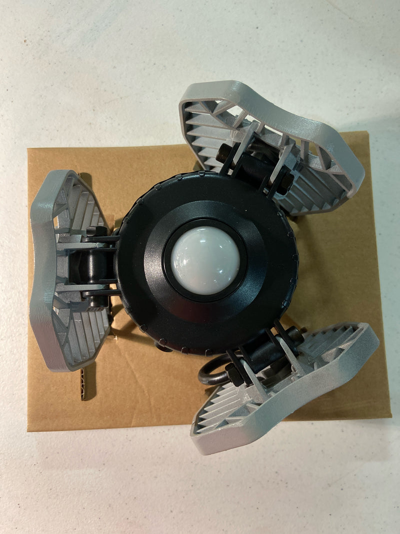 Beyond bright BEBRPRO-MC4 7.5 in. x 4.25 in. 6000 Lumens Single Pole Occupancy LED Flush Mount Motion Activated Garage Light