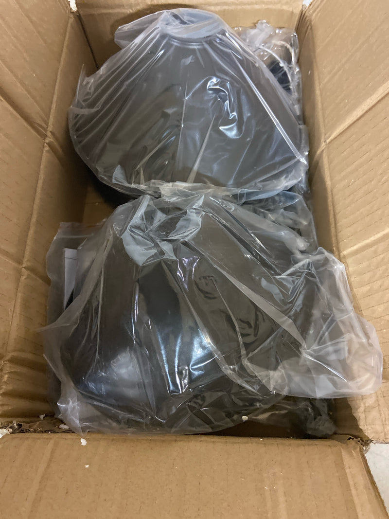 Goyeel VL2102BK 20.5 in. 2-Light Matte Black Modern Vanity Light with Metal Shades for Bathroom