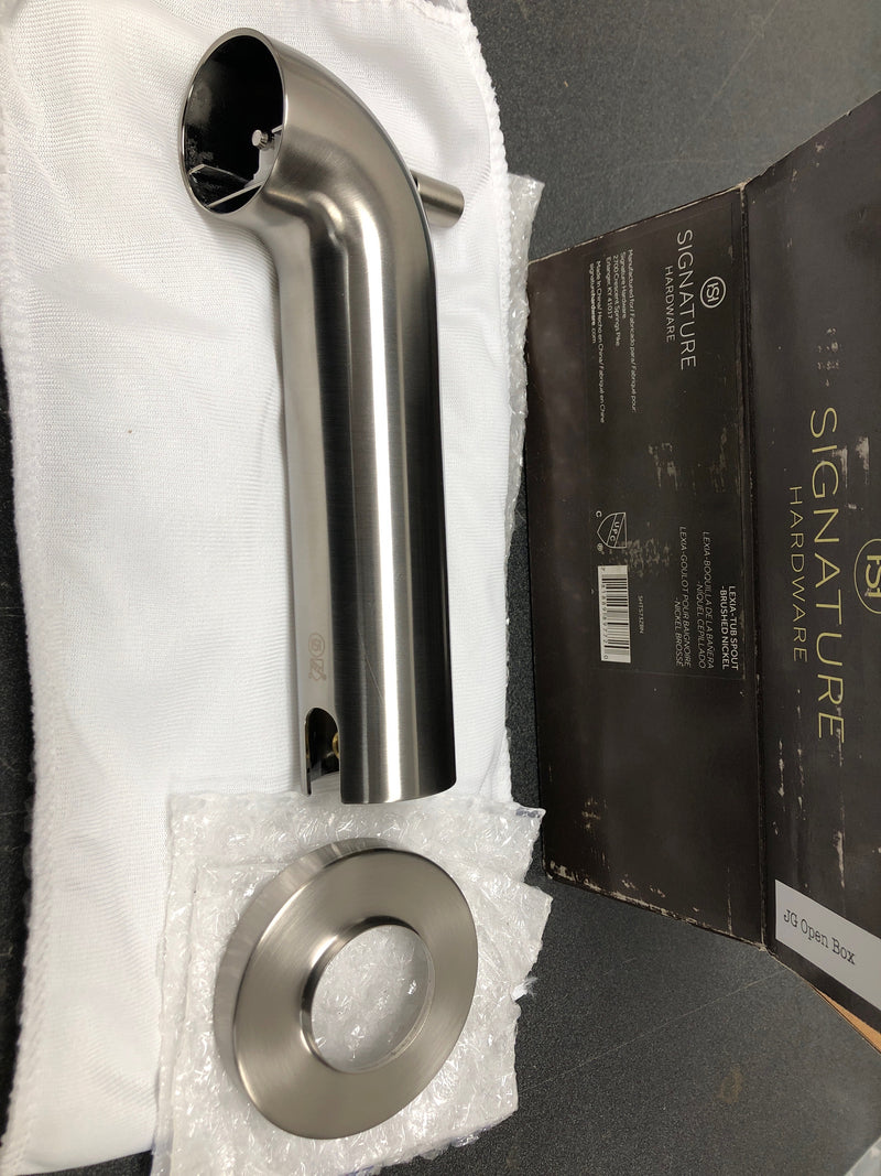 Signature Hardware SHTS73ZBN Lexia 6-7/8" Integrated Diverter Tub Spout - Brushed Nickel