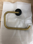 Kohler K-27428-BMB Tone 8-7/8" Wall Mounted Towel Ring - Matte Black with Moderne Brass