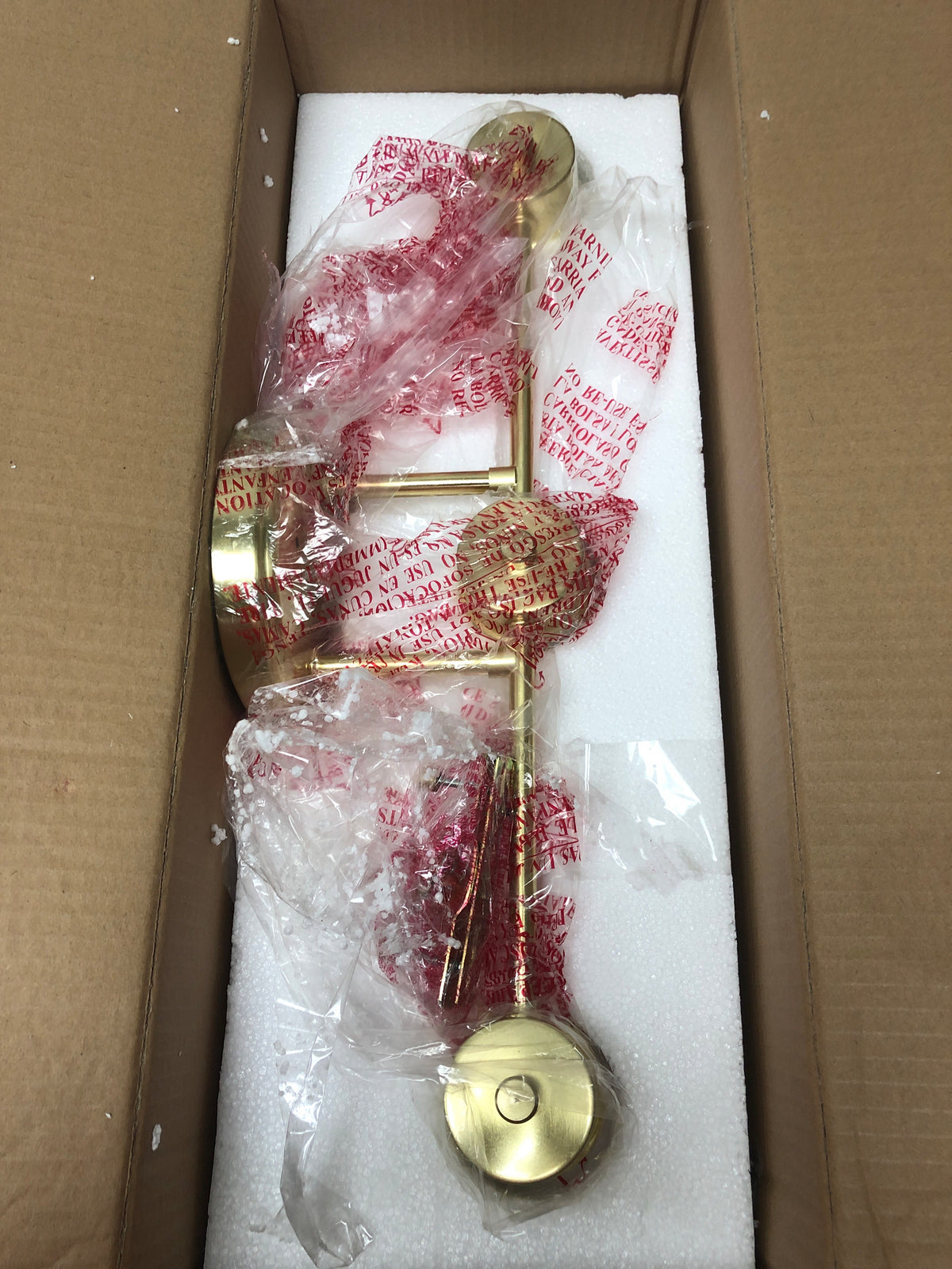 Westinghouse 6127700 Dorney 24 in. 3-Light Champagne Brass Vanity Light