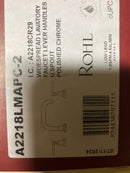 Rohl A2218LMAPC-2 Lombardia 1.2 GPM Widespread Bathroom Faucet with Pop-Up Drain Assembly - Polished Chrome