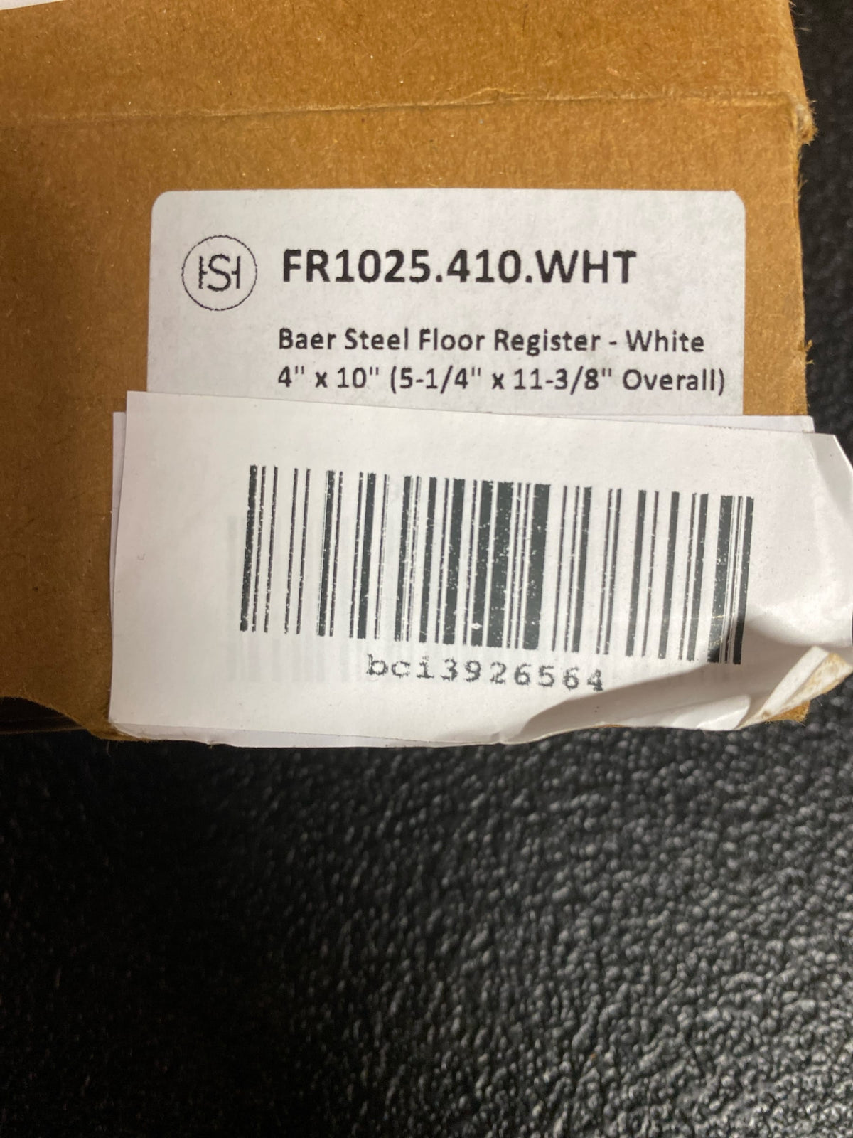Signature Hardware 445738 Baer Steel Wall Register - 4" x 10" - White