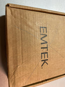 Emtek 5210FRLUS19RH Freestone Right Handed Privacy Door Lever Set with Square Rose from the Urban Modern Collection - Flat Black