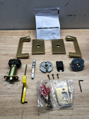 Emtek C510AGUS4 Argos Passage Brass Leverset with CF Mechanism - Satin Brass