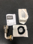 Grohe 26634GN0 Euphoria Cube Single Wall Supply Elbow with StarLight Technology - Brushed Cool Sunrise
