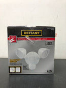 Defiant 17000017 MaxDetect 240-Degree White Motion Activated Wired Outdoor 2-Head Dusk-to-Dawn LED Security Flood Light 1400 Lumens