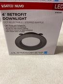 Satco S11834R1 4 in. Adjustable CCT Canless Remodel IC Rated Dimmable Indoor Integrated LED Recessed Light Trim