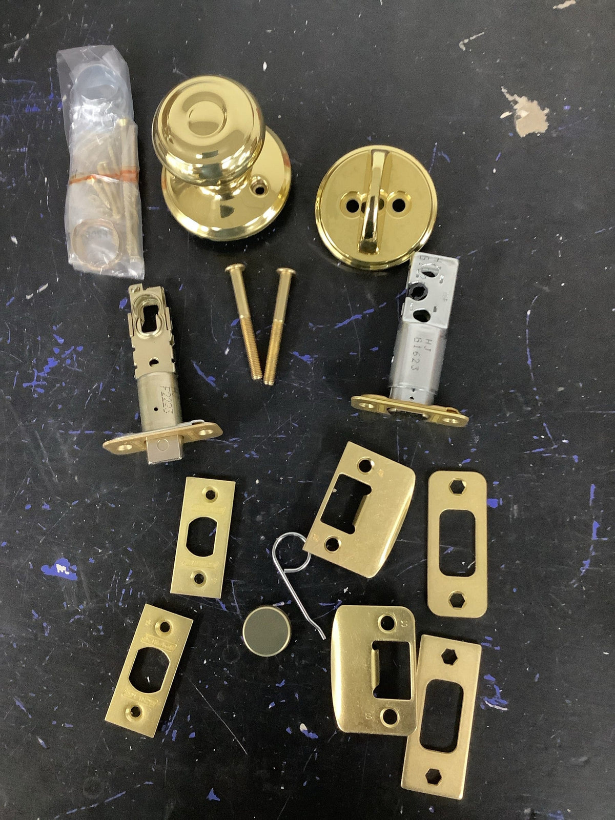 Schlage F59GEO605 Georgian Single Cylinder Interior Pack - Exterior Handleset Sold Separately - Polished Brass
