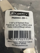Liberty P62000C-SN-C Newton 2-3/4 or 3 in. (70 or 76 mm) Center-to-Center Satin Nickel Dual Mount Drawer Pull