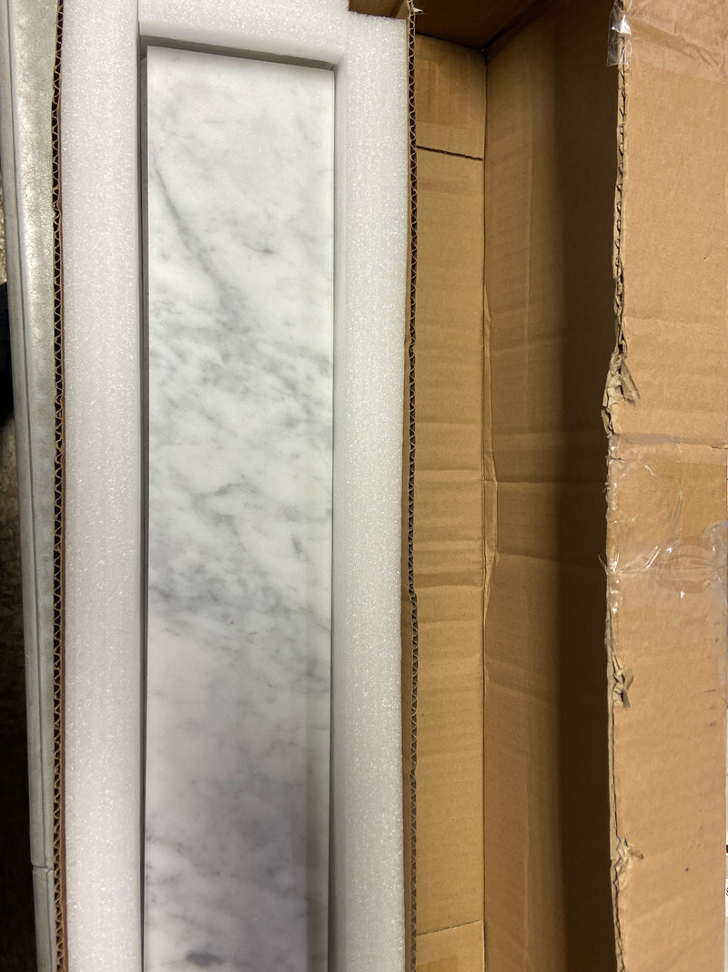 Ariel AL-CW-SIDESPLSH Ariel Marble Vanity Side Splash - White