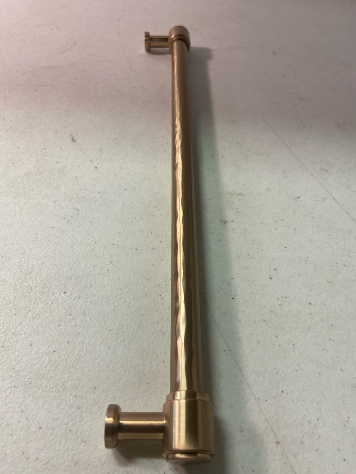 Signature Hardware 489614 Lazzara 12-5/8 Inch Center to Center Hammered Bar Cabinet Pull - Champagne Bronze