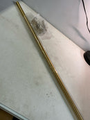 Signature Hardware 466743 66" Straight Brass Shower Rod - Brushed Gold