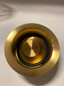 Signature Hardware SH162BG 3-1/2" Brass Kitchen Garbage Disposal Flange and Stopper - Brushed Gold