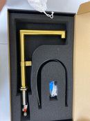 Vigo VG02053MG Jewel 11 in. H Single Handle Kitchen Bar Faucet in Matte Brushed Gold