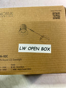 Nora Lighting NM4-RDC30BB M4 4" Canless Round Reflector 3000K LED Recessed Fixture - Airtight - Matte Black