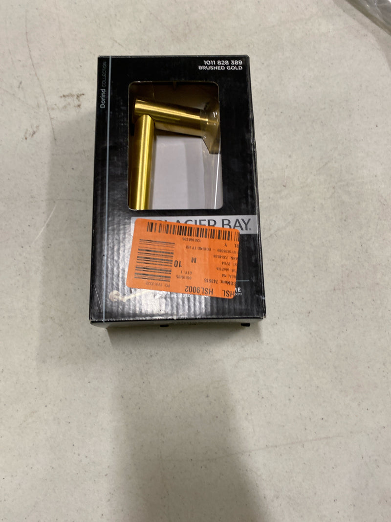 Glacier bay 20202-204409 Dorind Wall-Mount Toilet Paper Holder Single Post in Brushed Gold