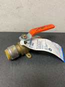 Sharkbite UR24616 Max 3/4 in. Brass Push-to-Connect Ball Valve with Drain and Drop Ear