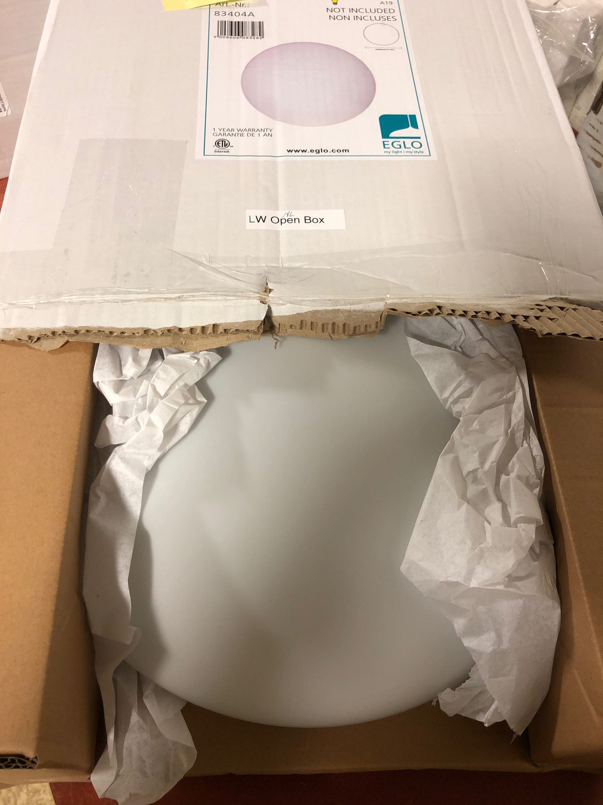 Eglo 83404A Ella 2 Light 6" Tall Wall Sconce - Opal White