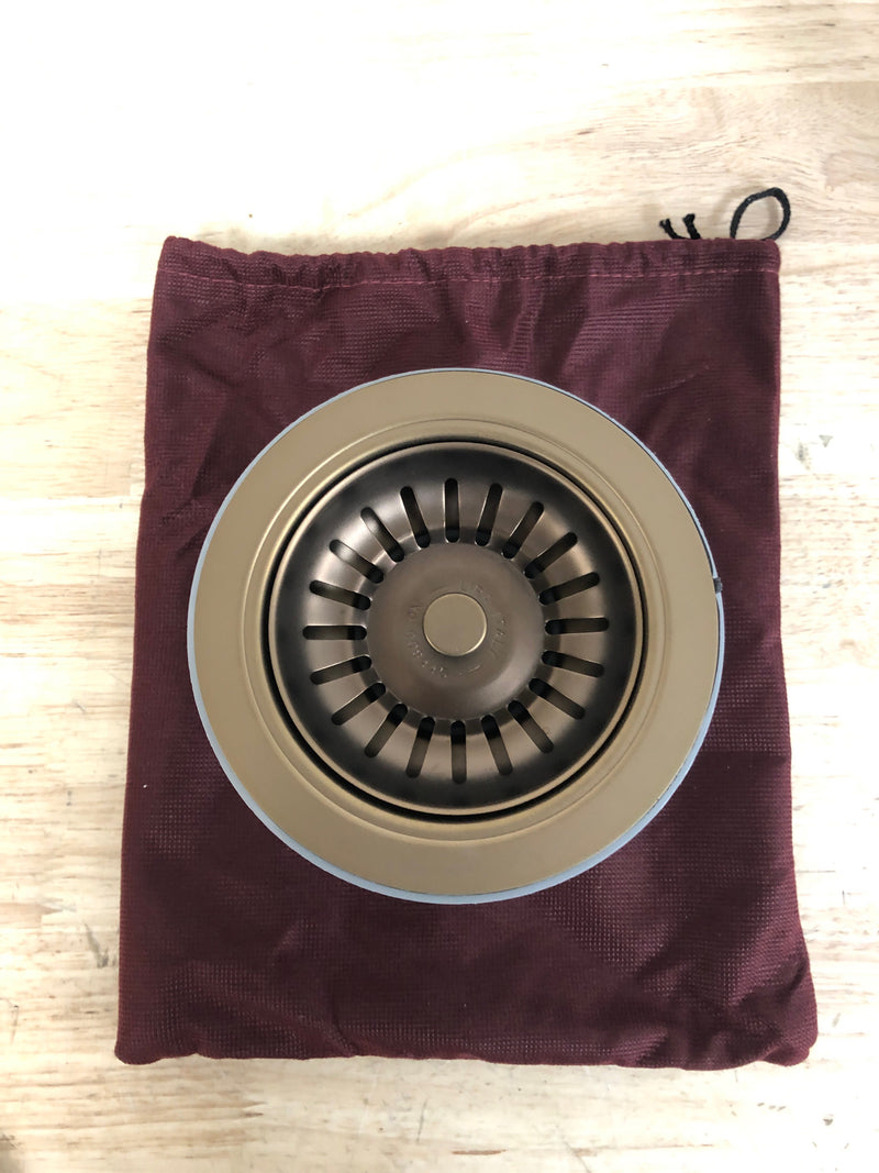 Rohl 735EB 3 1/2" Basket Strainer without remote pop-up - English Bronze