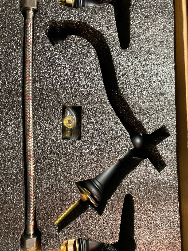 Vinnova 113123-BAF-MB Corella Bathroom Faucet, Matte Black