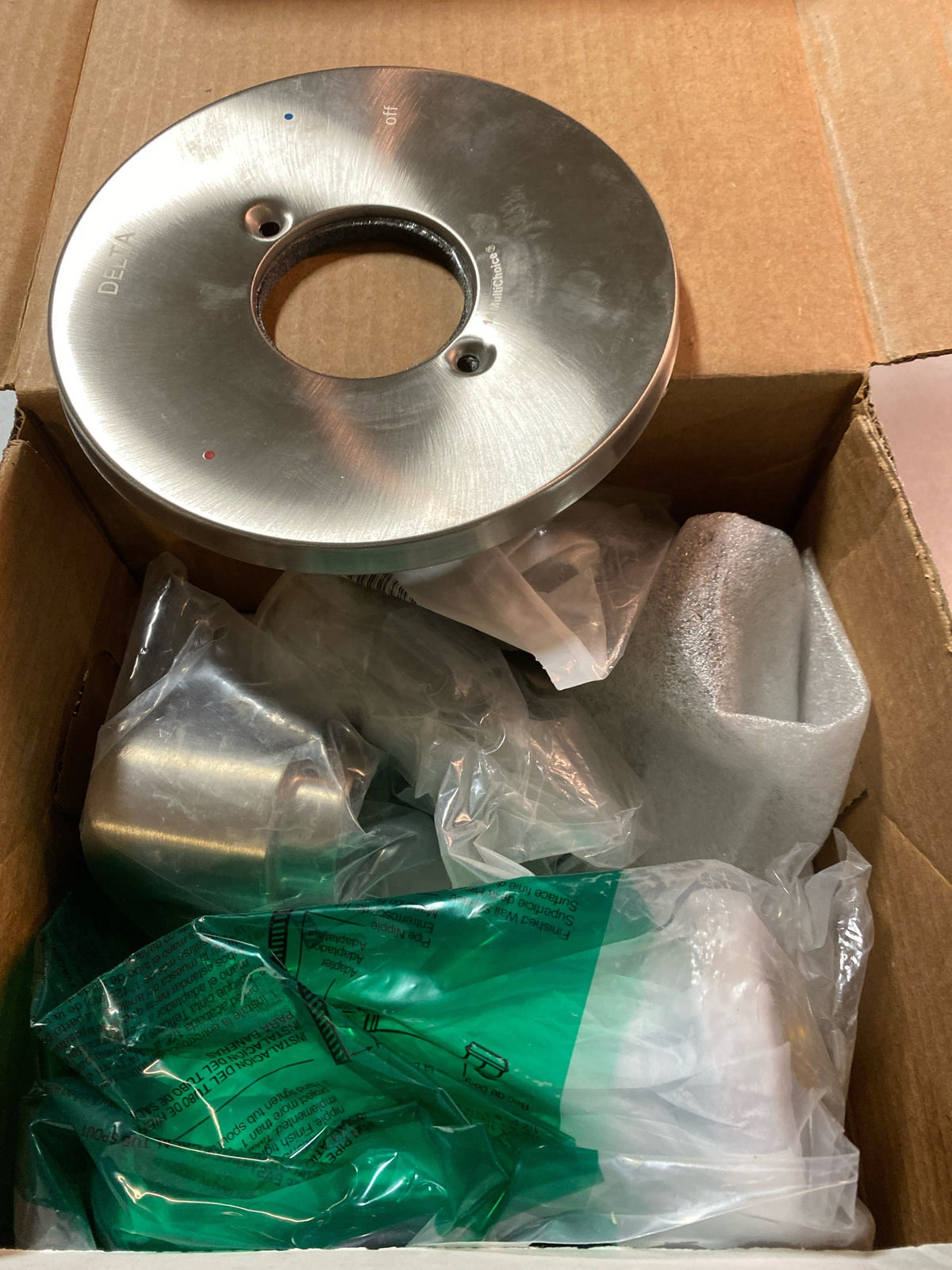 Delta T14459-SSLHD Trinsic Monitor 14 Series Single Function Pressure Balanced Tub and Shower - Less Shower Head and Rough-In Valve - Brilliance Stainless