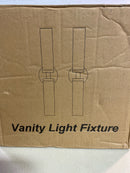 Wall Sconces Set of Two, Hardwired Matte Black Bathroom Sconces Wall Lighting with Clear Glass, Modern Sconces Wall Decor Set of 2 Bathroom Light Fixtures for Mirror Hallway (Bulbs Not Included)