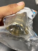 Sharkbite UR23036 Max 1/2 in. Push-to-Connect x 3/8 in. O.D. Compression Chrome-Plated Brass Quarter-Turn Angle Stop Valve