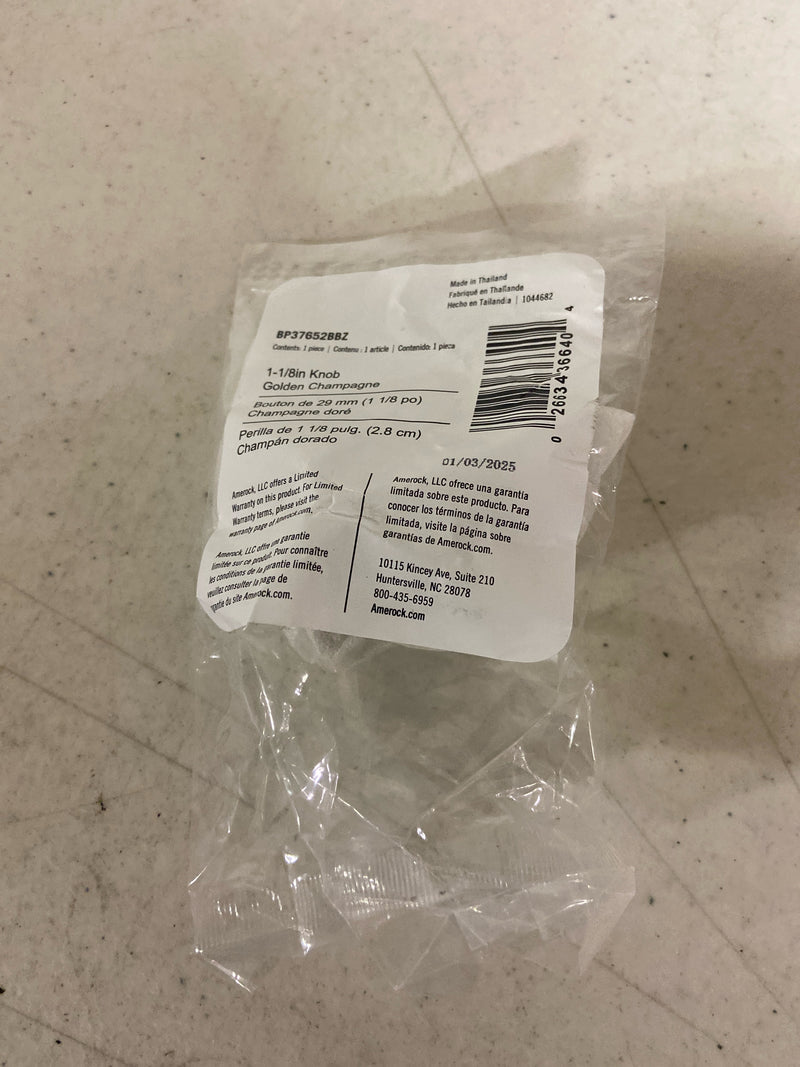 Amerock BP37652BBZ Ballard 1-1/8 in. (29mm) Diameter Golden Champagne Classic Round Cabinet Knob