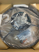 Hinnixy Y23FSD0007-2801HD 20 in. Smart Indoor Matte Black Crystal Flush Mount Color Changing LED Ceiling Fan with Light Kit and Remote App Control