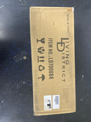 Living District Phineas 2-Light Metal Bath Sconce in Black and Clear