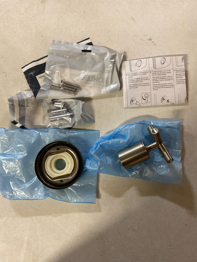 Kohler k-t14490-3-BN Purist Single Handle Volume Control Valve Trim - Less Valve - Brushed Nickel